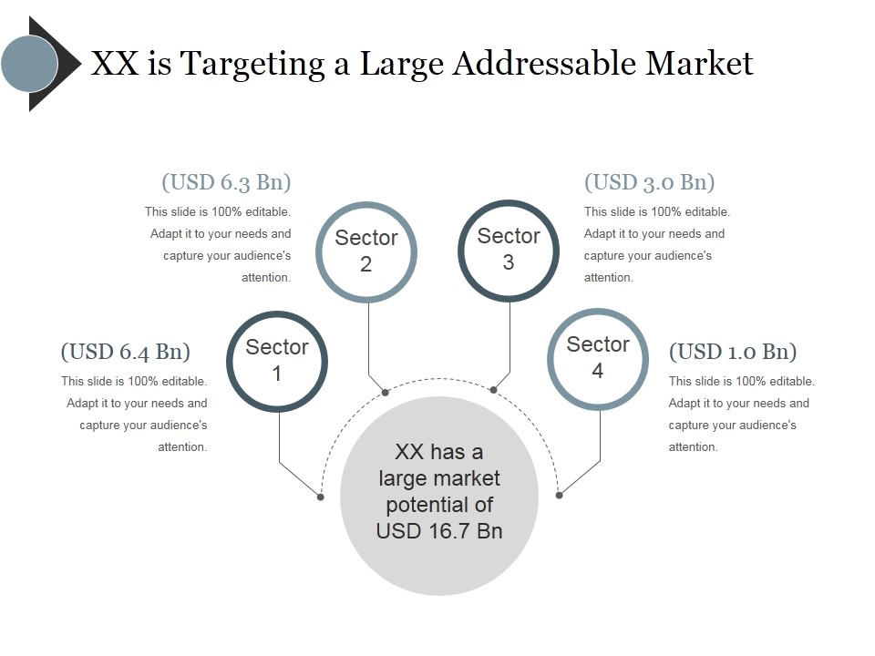 Xx Is Targeting A Large Addressable Market Ppt PowerPoint Presentation Icon Images