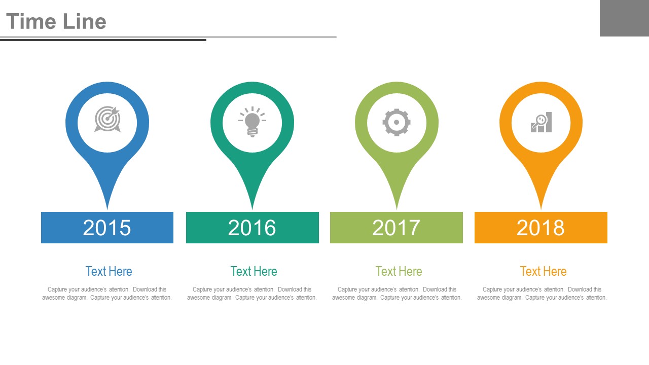Year Based Timeline For Success Milestones Powerpoint Slides