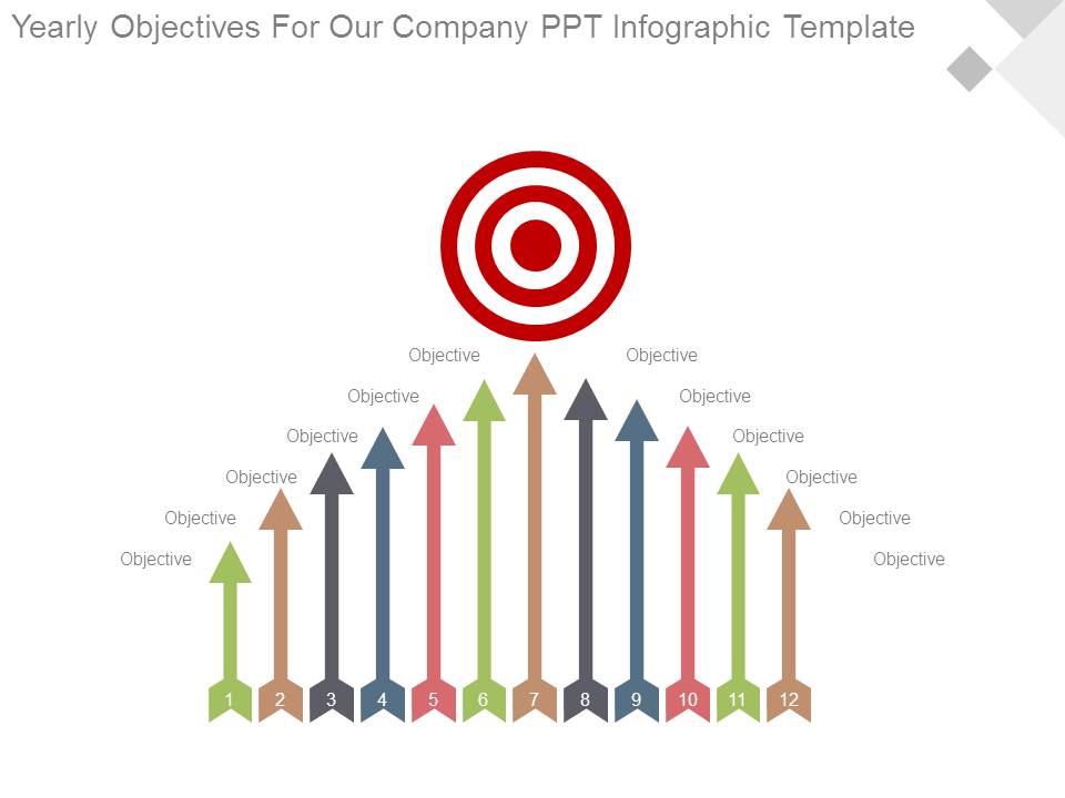 Yearly Objectives For Our Company Ppt Infographic Template