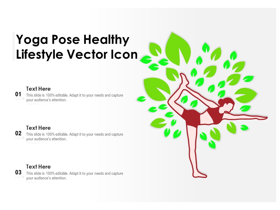 Yoga Pose Healthy Lifestyle Vector Icon Ppt PowerPoint Presentation Ideas Graphics Template PDF