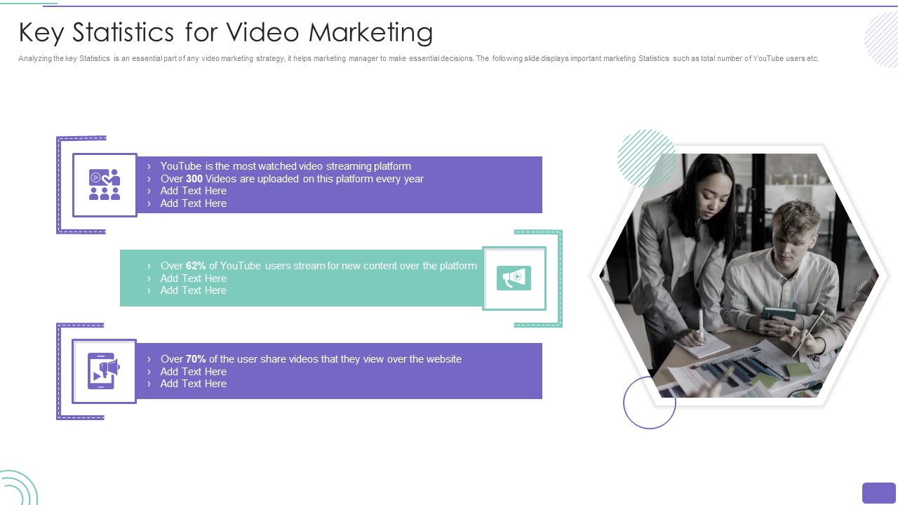 Youtube Advertising Strategy Playbook Key Statistics For Video Marketing Microsoft PDF