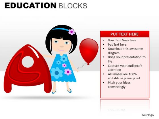 A Alphabet Education PowerPoint Templates Ppt Slides