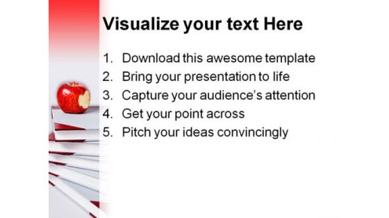 A Bite Of Wisdom Success PowerPoint Backgrounds And Templates 1210