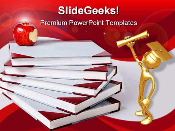 A Bite Of Wisdom Success PowerPoint Backgrounds And Templates 1210