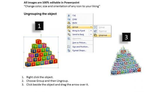 A To Z Blocks PowerPoint Templates Download