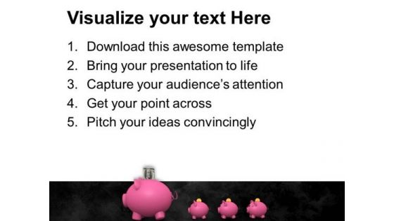 A Unit Of Piggy Banks Leadership PowerPoint Templates And PowerPoint Themes 0912