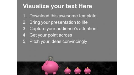 A Unit Of Piggy Banks Leadership PowerPoint Templates And PowerPoint Themes 0912