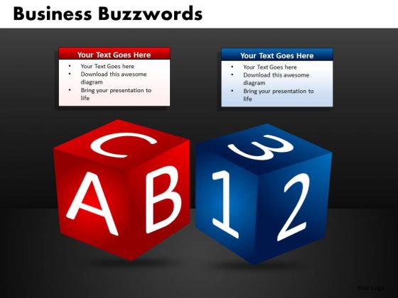 Abc 123 Dice PowerPoint Ppt Templates