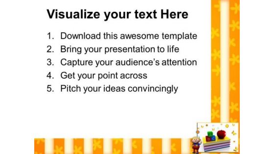 Abc Blocks And Apple Education PowerPoint Templates And PowerPoint Themes 0912