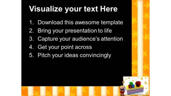 Abc Blocks And Apple Education PowerPoint Templates And PowerPoint Themes 0912