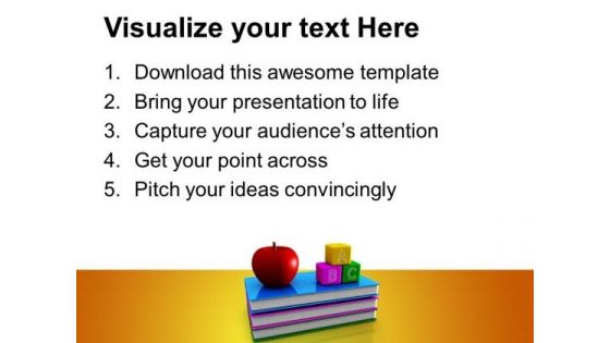 Abc Blocks And Books Education PowerPoint Templates And PowerPoint Themes 1012