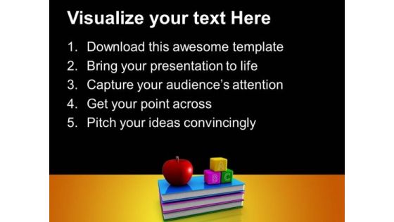 Abc Blocks And Books Education PowerPoint Templates And PowerPoint Themes 1012