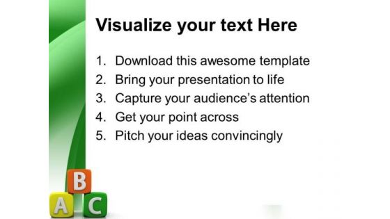 Abc Blocks Education PowerPoint Templates And PowerPoint Themes 0512