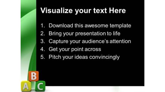 Abc Blocks Education PowerPoint Templates And PowerPoint Themes 0512