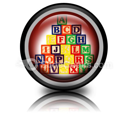 Abc Blocks PowerPoint Icon Cc
