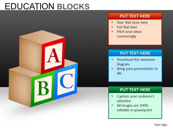 Abc Blocks PowerPoint Ppt Templates
