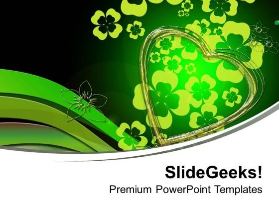 Abstract Background Design With Green Color PowerPoint Templates Ppt Backgrounds For Slides 0613