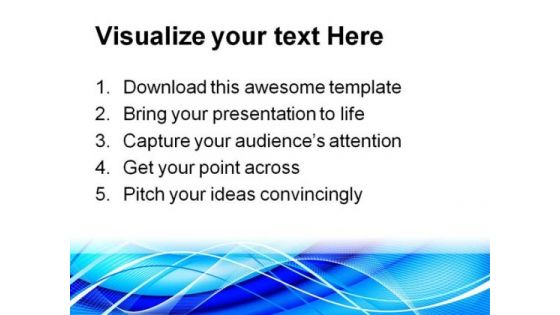 Abstract Blue Background PowerPoint Template 0910