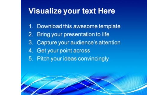 Abstract Blue Background PowerPoint Template 0910