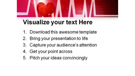 Abstract Cardiogram Medical PowerPoint Themes And PowerPoint Slides 0511