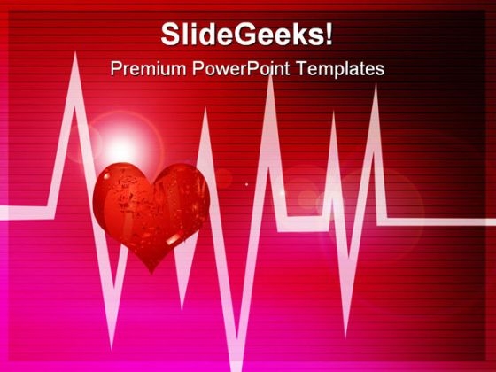 Abstract Cardiogram Medical PowerPoint Themes And PowerPoint Slides 0511
