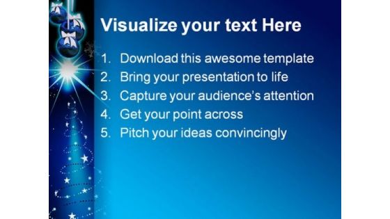 Abstract Christmas PowerPoint Template 0610