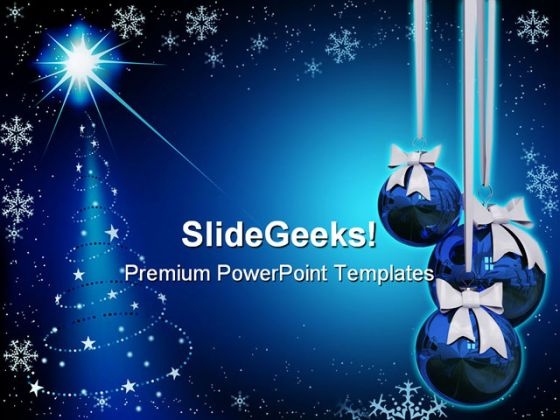 Abstract Christmas PowerPoint Template 0610