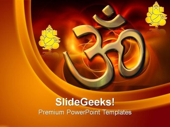 Abstract Colored Hindu Religion PowerPoint Templates And PowerPoint Themes 0812