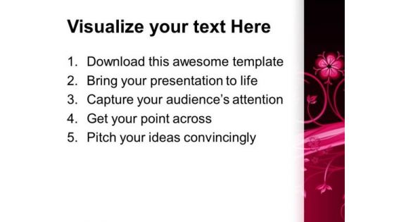 Abstract Floral Design PowerPoint Templates And PowerPoint Themes 0312