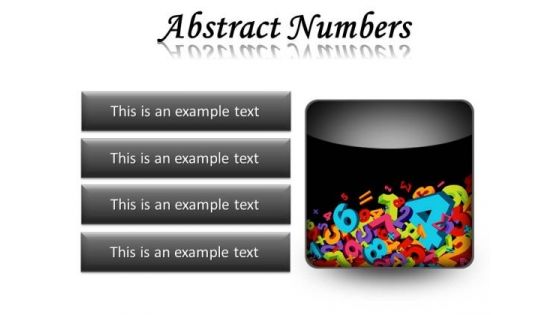 Abstract Numbers Education PowerPoint Presentation Slides S