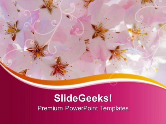 Abstract Pink Floral Background PowerPoint Templates Ppt Backgrounds For Slides 0413