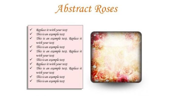 Abstract Roses Background PowerPoint Presentation Slides S