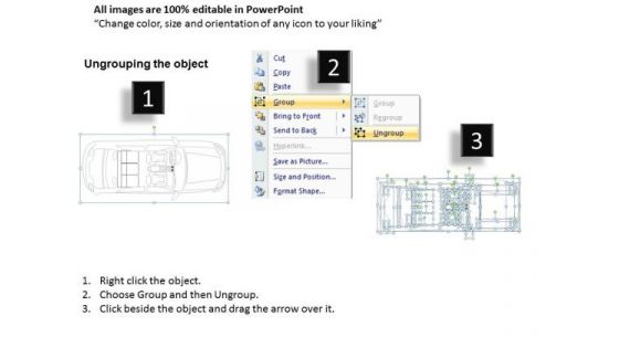 Acceleration Blue Family Car Top View PowerPoint Slides And Ppt Diagram Templates
