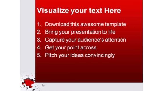 Aces Puzzle Shapes PowerPoint Templates And PowerPoint Backgrounds 0511