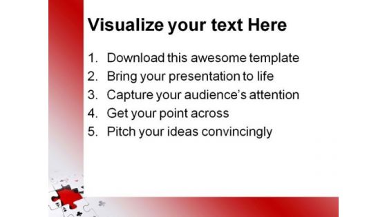 Aces Puzzle Shapes PowerPoint Themes And PowerPoint Slides 0511