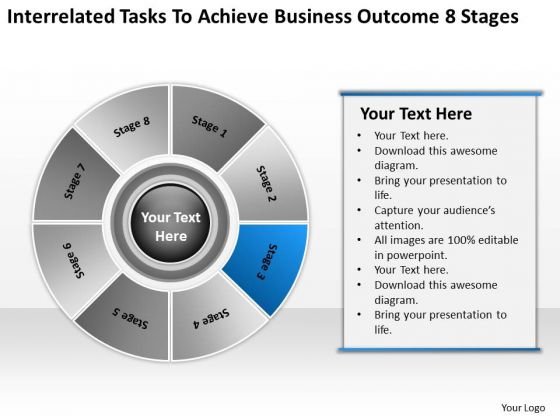 Achieve Business Outcome 8 Stages How Formulate Plan PowerPoint Templates