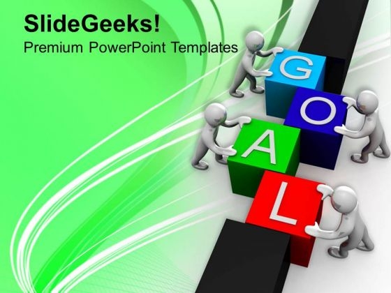Achieve Goal With Team Work PowerPoint Templates Ppt Backgrounds For Slides 0413