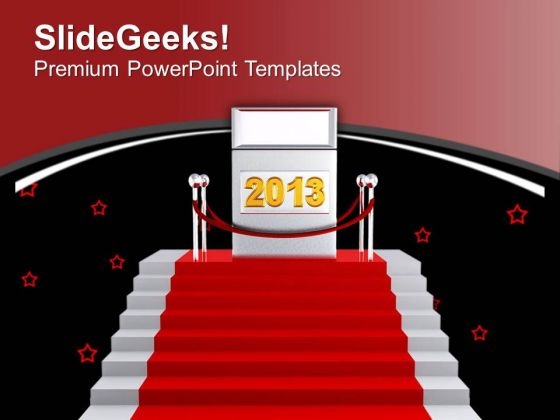 Achieve Targets This New Year PowerPoint Templates Ppt Backgrounds For Slides 0513
