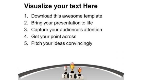 Achievement Of Success Competition PowerPoint Templates Ppt Backgrounds For Slides 0413