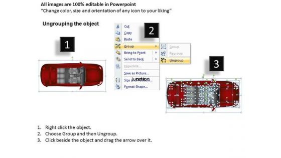 Activity Red Family Car PowerPoint Slides And Ppt Diagram Templates