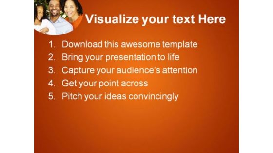 African American Family PowerPoint Templates And PowerPoint Backgrounds 0411