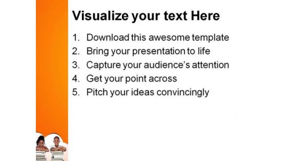 African Children Education PowerPoint Template 1010