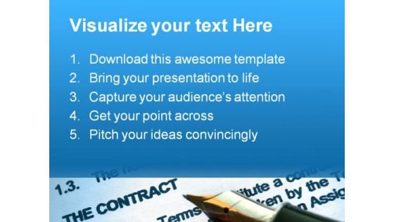 Agreement Business PowerPoint Backgrounds And Templates 1210