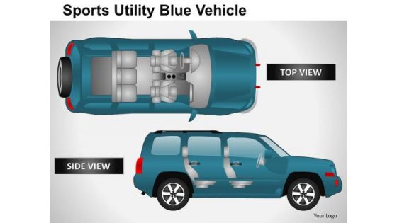 Airbag Sports Utility Blue Vehicle PowerPoint Slides And Ppt Diagram Templates