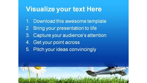 Airplane Travel PowerPoint Themes And PowerPoint Slides 0411