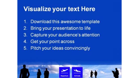 Airport Schedules Travel PowerPoint Templates And PowerPoint Backgrounds 0711