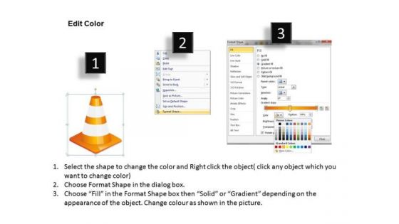 Alert Traffic Cones PowerPoint Slides And Ppt Diagram Templates