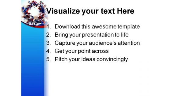 All Around American Star Americana PowerPoint Background And Template 1210