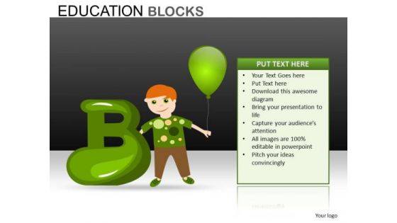 Alphabet B PowerPoint Templates