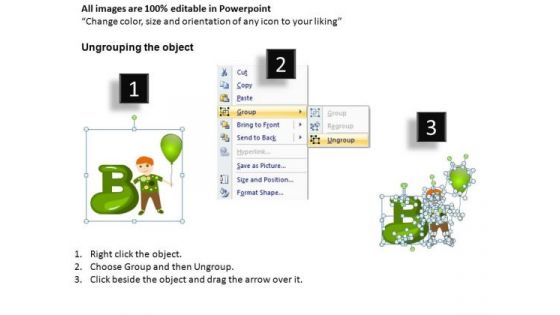 Alphabet B PowerPoint Templates